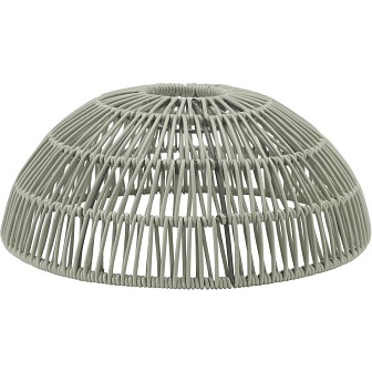 Rattanowa lampa wisząca Hue piaskowa 30cm